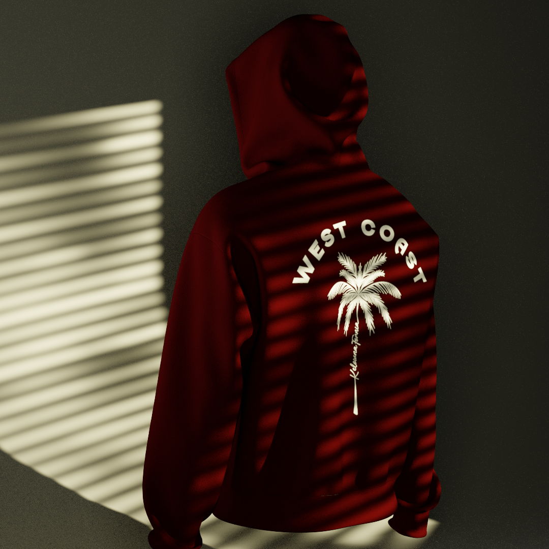 Maroon Palm tree Pullover