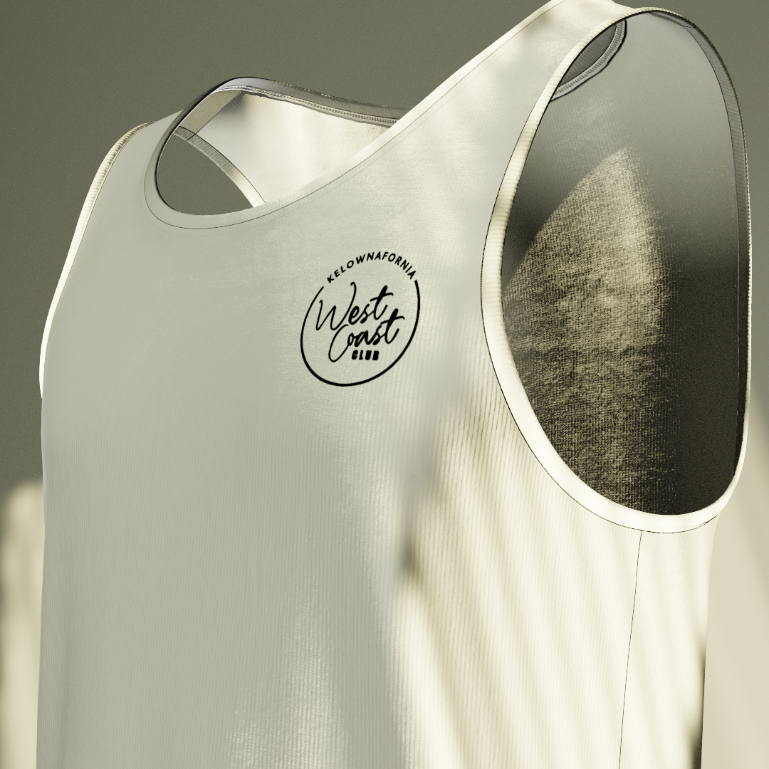 White Palm tree Tank-Top
