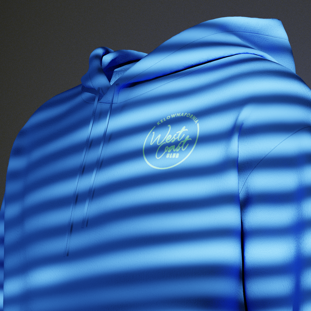 Blue Palm tree Pullover