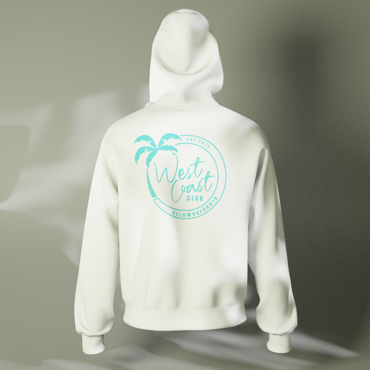 White West Coast Pullover "Blue print"
