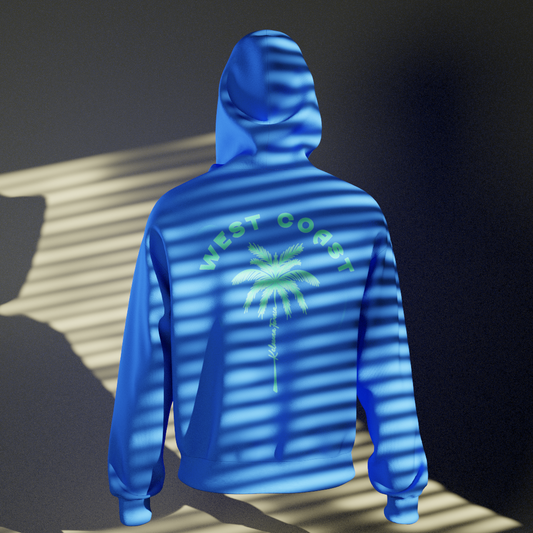 Blue Palm tree Pullover