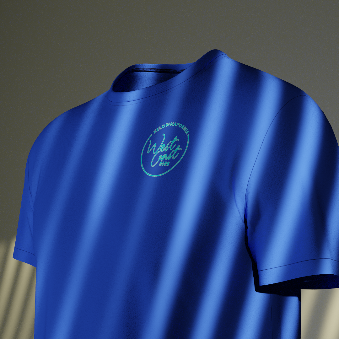 Blue Palm tree T-Shirt