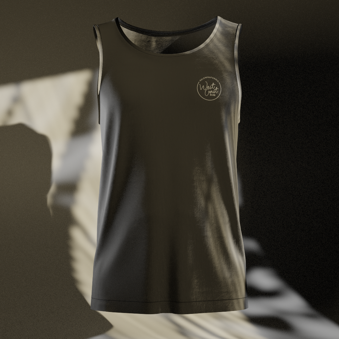 Grey Palm tree Tank-top